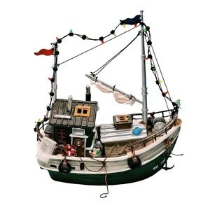 Lemax Village Collection Annibelle Fishing Boat Christmas Village Lighted 44158